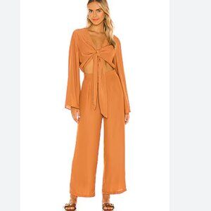 SNDYS Pluto Jumpsuit in Rust - Medium